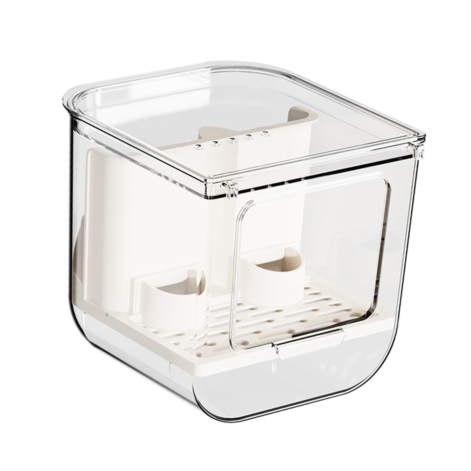 Magideal - Comedero Automático Para Pájaros, Comedero, Accesorios Para Jaulas De Alimentación, Contenedor De Comida, Comedero Pequeño Para Pájaros Pequeños, Peri