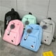 thumbnail image 2 of Korean Nylon Casual Women Backpack Canvas Book Bags Preppy Style School Back Bags for Teenage Girls Fur Ball Toy Bag, 2 of 3