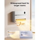 thumbnail image 5 of Calentador de pared Dreo 1500W para baño con enchufe ALCI de oscilación de 120°, 5 of 7