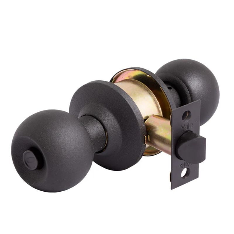 Cerradura Cilíndrica Pomo Yale Acceso Negro