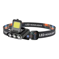 Genérico - Linterna Minero Recargable Doble Led Usb Con Sensor Proximid