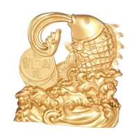 Magideal - Goldfishes Estatua De La Estatua Figurina De La Fiesta Moderna Regalo De Cumpleaños Feng Shui Sculpture Decoración De Dinero De La Para Granja