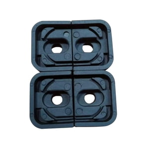 Magideal - 4 Almohadillas De Choque Para Aire Acondicionado, Cojín De Soporte, Montaje De Prevención De Ruido, Almohadilla De Amortiguación Portátil Cuadrada Par