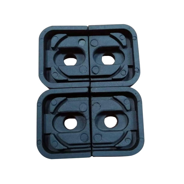 4 almohadillas de choque para aire acondicionado, cojín de soporte, montaje de prevención de ruido, almohadilla de amortiguación portátil cuadrada par