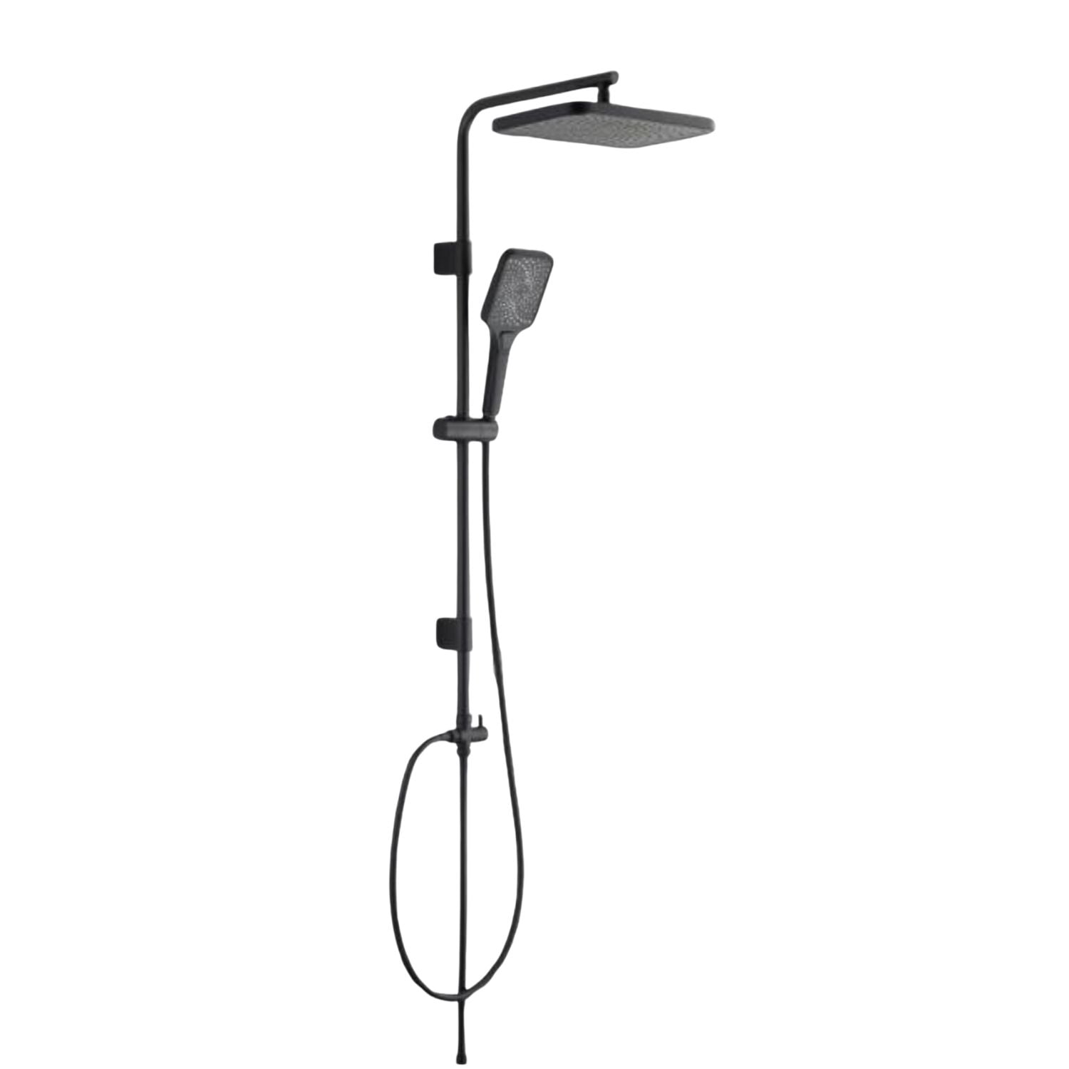 Doer - Columna De Ducha Con Duchador Cuadrada Negra