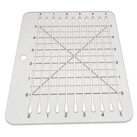 Bothyi - Plantilla De Regla Para Acolchado Acrílico, Plantillas De Retales, Herramienta De Costura De Trazado De 5""