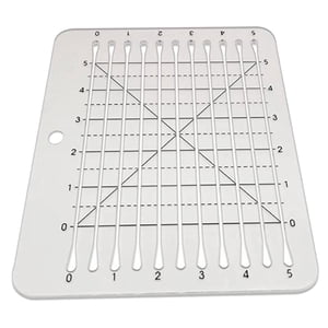 Bothyi - Plantilla De Regla Para Acolchado Acrílico, Plantillas De Retales, Herramienta De Costura De Trazado De 5""