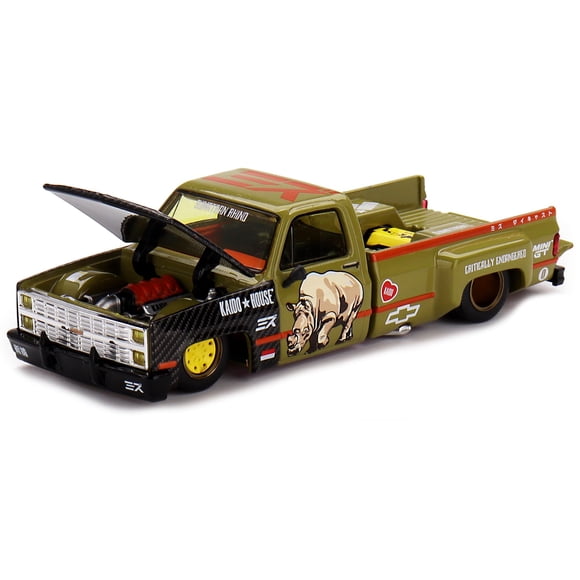 Auto De Colección Mini Gt Dually Pickup Truck A Escala 1 64 7 5 Cm