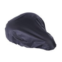 Magideal - Cubierta De Asiento De Bicicleta Cojín De Bicicleta Protector De Asiento Durable Negro Recubierto De Poliéster Cubierta Protectora Impermeable Asiento