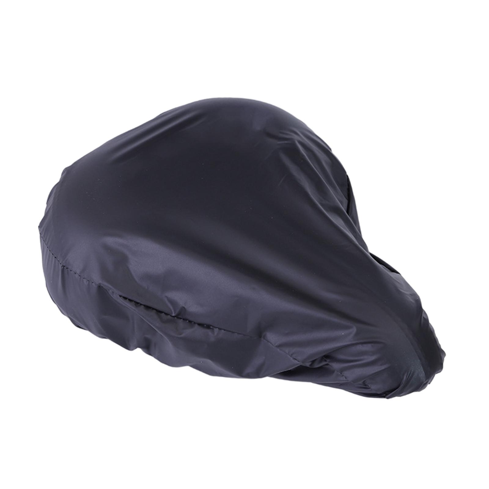 Magideal - Cubierta De Asiento De Bicicleta Cojín De Bicicleta Protector De Asiento Durable Negro Recubierto De Poliéster Cubierta Protectora Impermeable Asiento