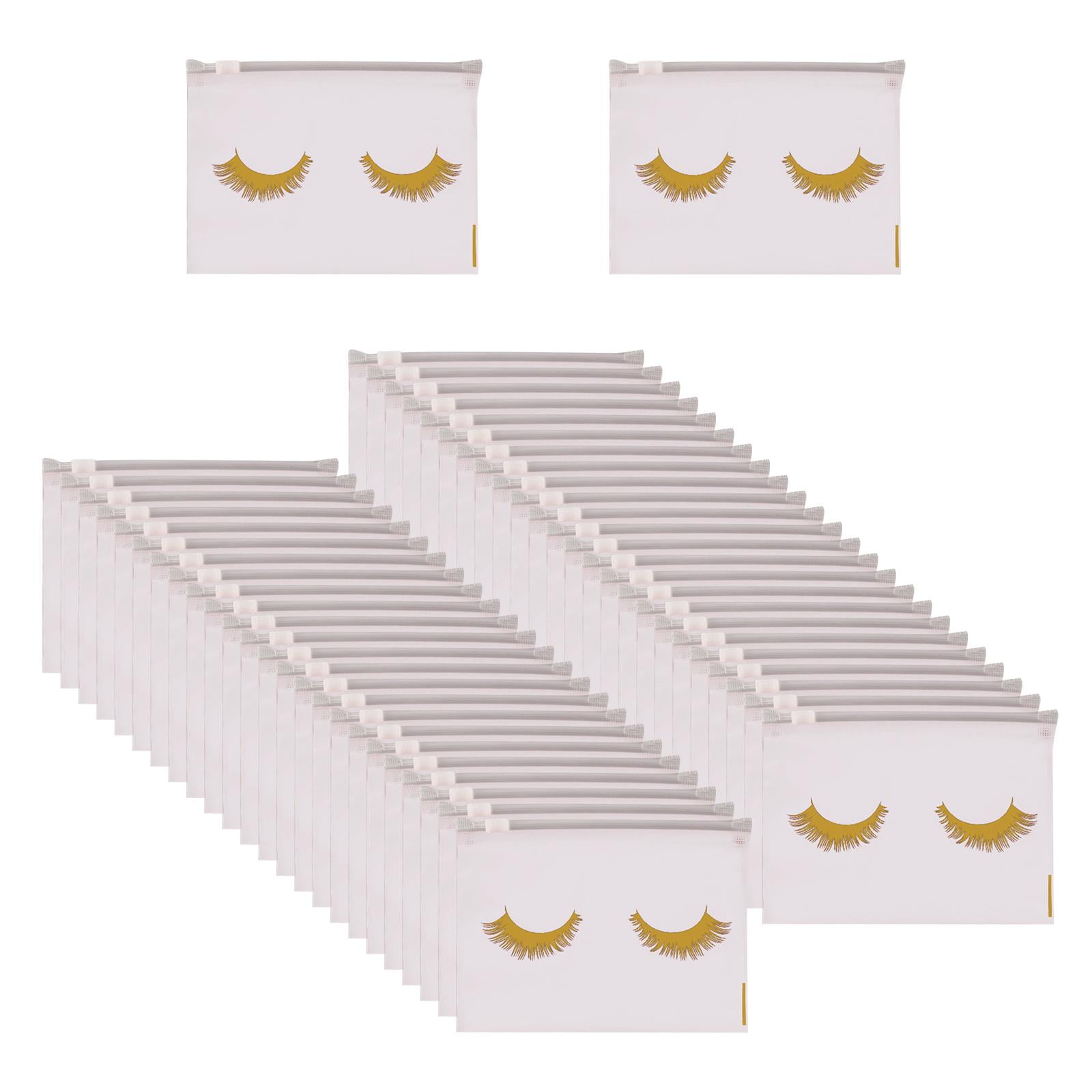 Magideal - Bolsas De Pestañas Versátiles, 50 Uds., Portátil, Vacías, Impermeables, Transparentes, Con Cremallera, Para Artículos Diversos, Suministros Para , 15cmx10cm