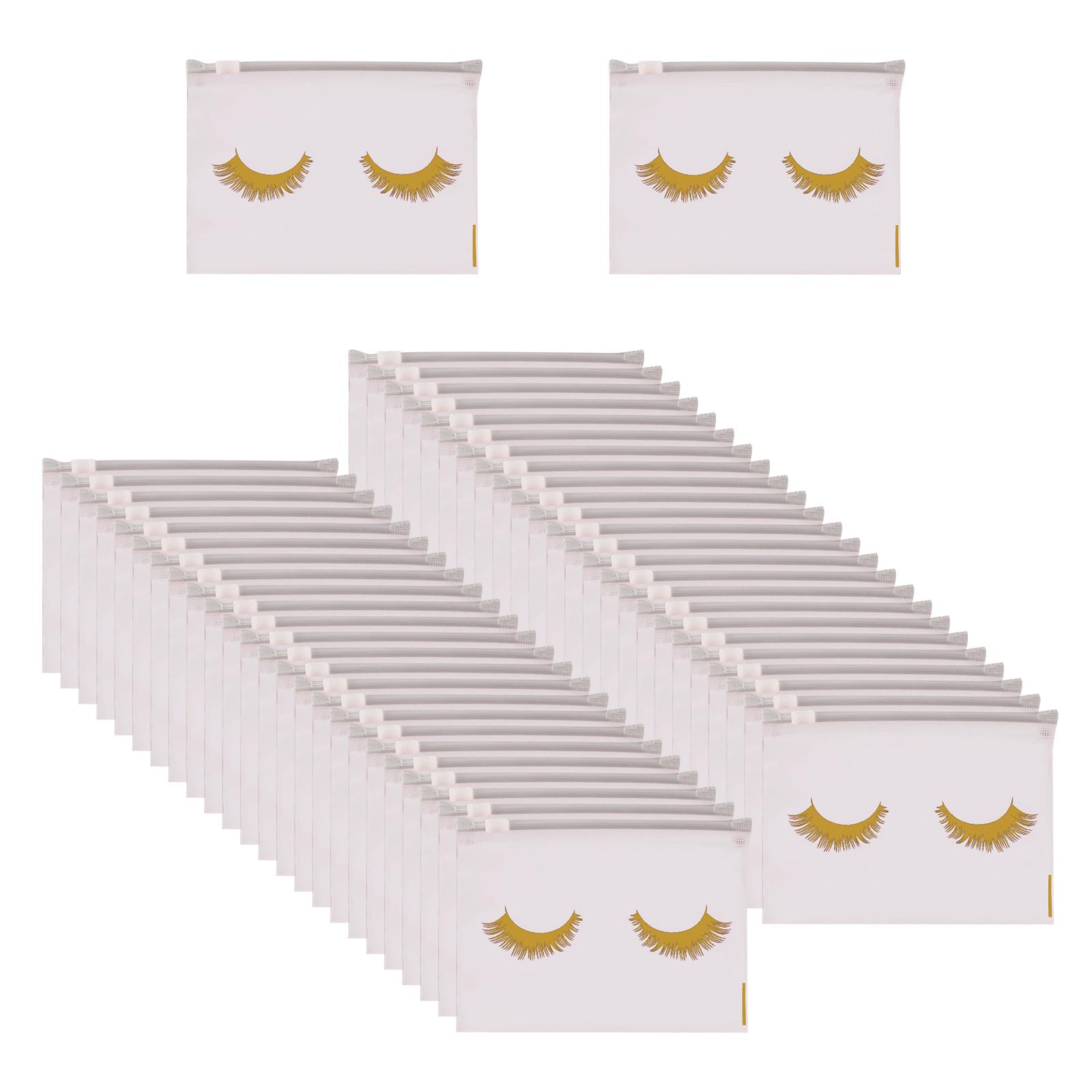 Magideal - Bolsas De Pestañas Versátiles, 50 Uds., Portátil, Vacías, Impermeables, Transparentes, Con Cremallera, Para Artículos Diversos, Suministros Para , 15Cmx10Cm