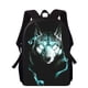 thumbnail image 1 of fierce Wolf 16" 3D Print Kids Backpack Primary School Bags for Boys Girls Back Pack Students School Book Bags, 1 of 3