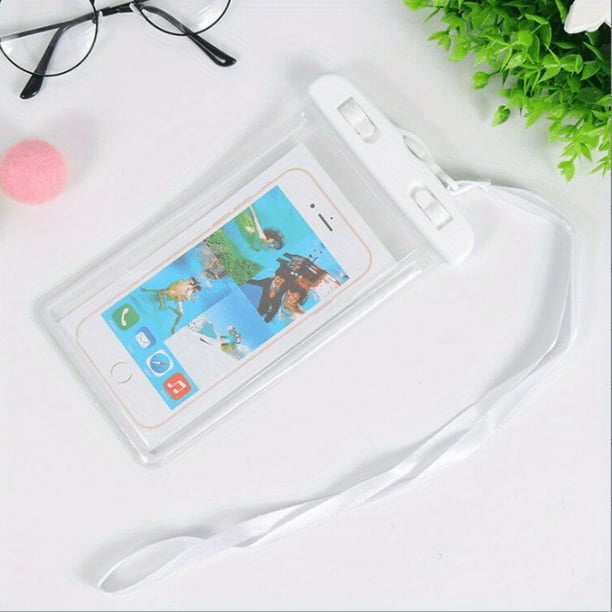 Experience the Ultimate Adventure with our Luminous Mobile Phone Waterproof Bag - Perfect for Swimming, Diving, Fishing, and Camping with a Transparent Touch Screen and Secure Lock Latch!