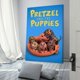 thumbnail image 3 of Pretzel y los Cachorritos Cuadro decorativo colgante - Arte de pared - Póster enmarcado - Decoración de pared - Regalos para familia, amigos y aficionados 20*30 cm, 3 of 6