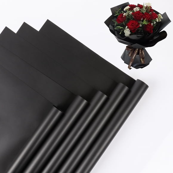 Papel de Regalo NESCCI 20 Hojas Impermeables Negro 58x58 cm
