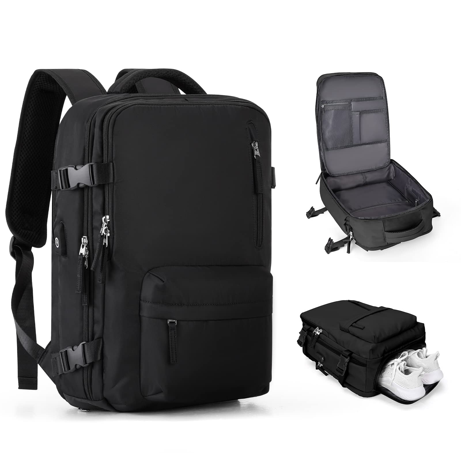 Mochila De Viaje Coowoz Airline Approved, Impermeable, 30 L