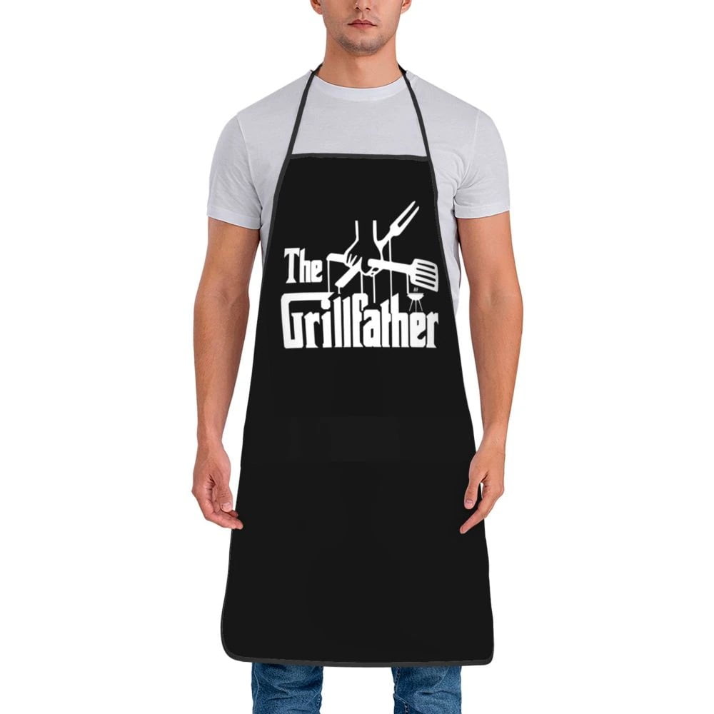 Estoykuku - Delantal Divertido "the Grillfather " Padrino De La Parrilla