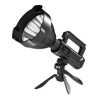 Genérico - Linterna Recargable Usb Linternas Tacticas Caza + Tripode Qatarshop Linterna Led Linternas Recargables Con Soporte Foco De Caza Potente