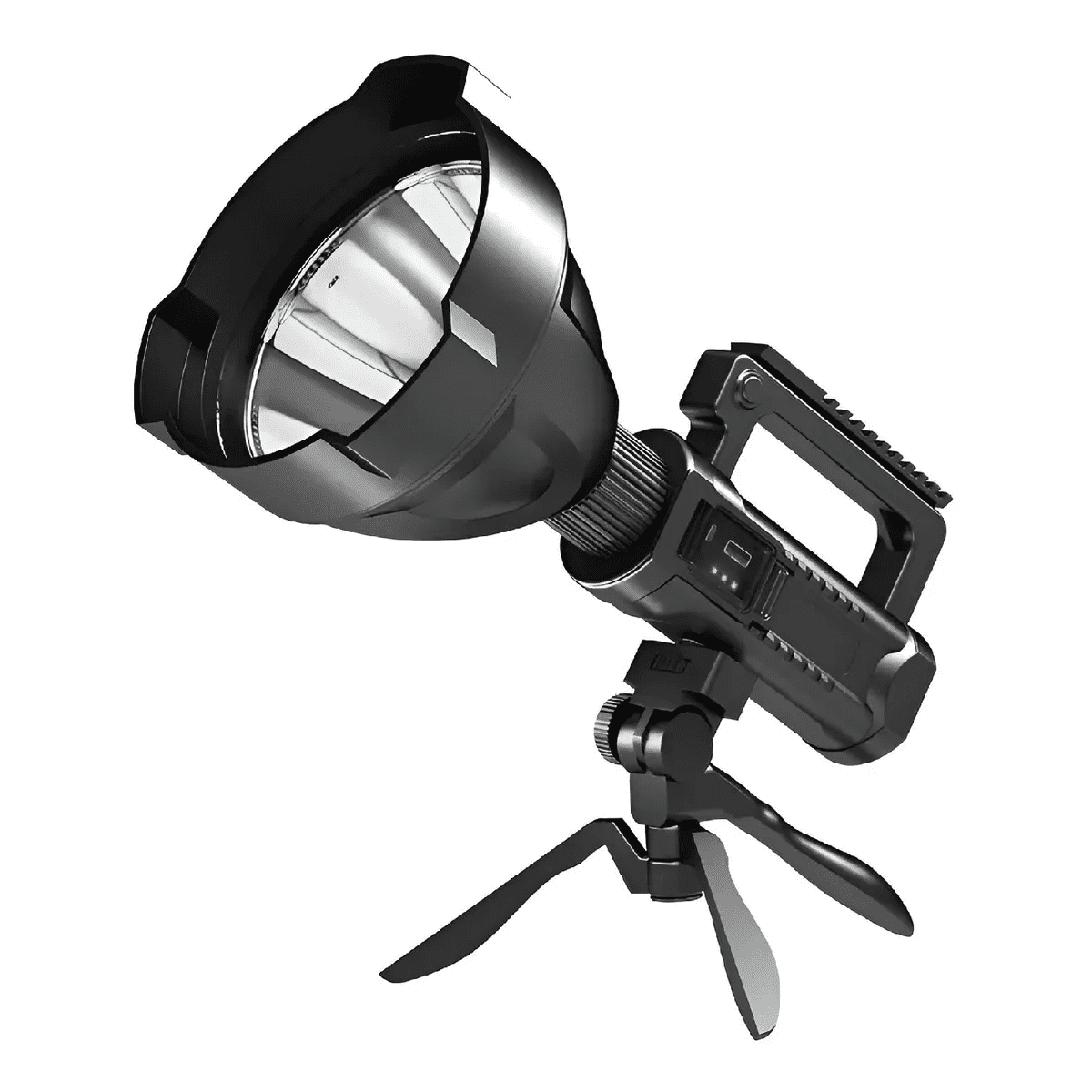 Genérico - Linterna Recargable Usb Linternas Tacticas Caza + Tripode Qatarshop Linterna Led Linternas Recargables Con Soporte Foco De Caza Potente