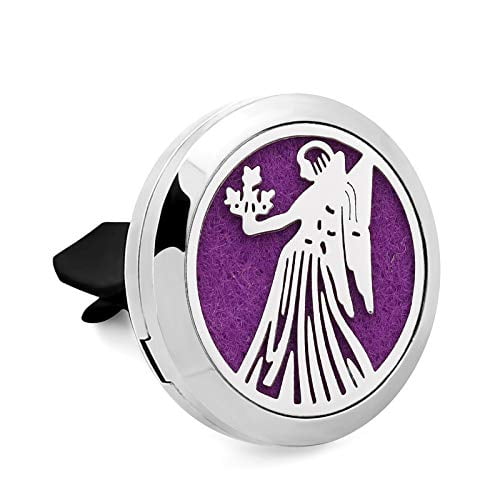 Difusor para auto Aromabug Angel de acero inoxidable de 30 mm con aceite