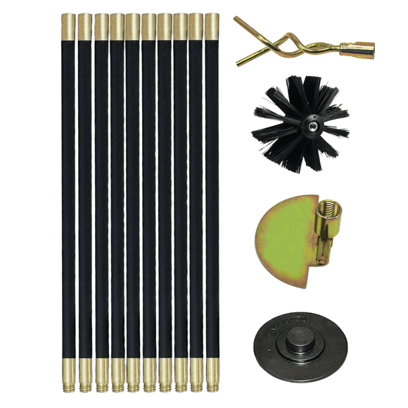 Kit Limpieza Industrial Destape De Desagües Chimeneas 9 Mts