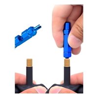 Riderace - Extractor De Obus / Núcleo De Válvula Francesa Y Americana - - Azul