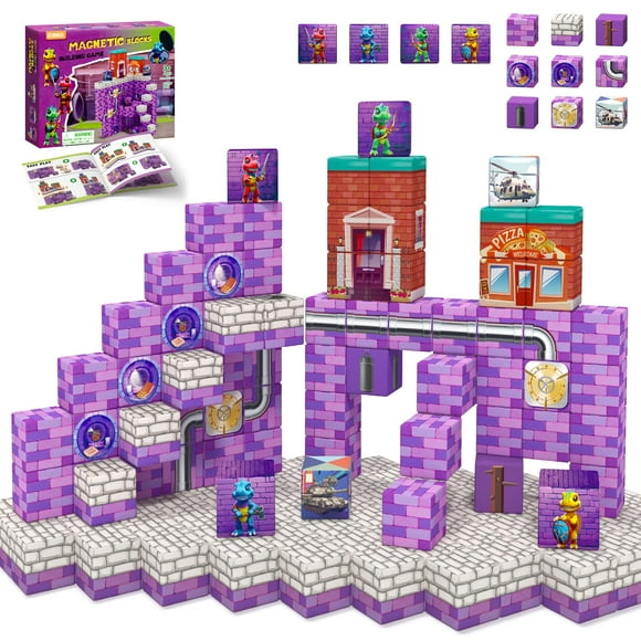 Magnetic Building Cubes Girigi Adventure Games, 48 unidades, más de 3 años