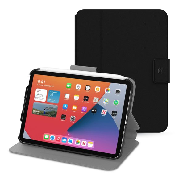Funda Incipio SureView Folio para iPad, negra y ajustable