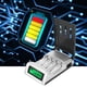 thumbnail image 2 of Cargador de batería inteligente con pantalla LCD para pilas recargables AA/AAA, 110-240 V CA, 50/60 Hz, 2 of 8