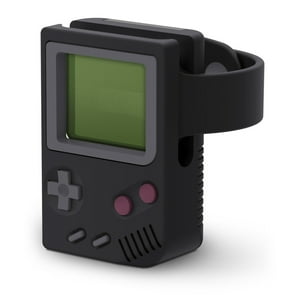 Genérico - Soporte De Sobremesa Para Apple Watch Soporte De Carga Patrón Retro Base De Carga Para Iwatch 8 7 6 5 4 3 2 Se Base De Silicona-Negro