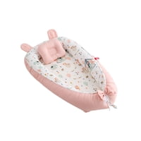 Babyluna - Nido Colecho Premium Cuna Portátil Con Almohada Rosa