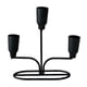 thumbnail image 3 of Candelabro De Metal, Portavelas Para Festivales, Aniversarios, Salas De Estar, Color Negro, 3 of 5