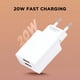 thumbnail image 3 of Set 3 Cargador Adaptador x2 20W USB Carga Rapida Lau, 3 of 3