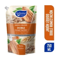 Jabón Líquido Doble Humectación Avena Y Aceite De Almendras 750 Ml Ballerina