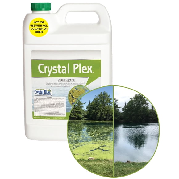 Alguicida líquido Crystal Blue Crystal Plex 3,8 L trata 0,4 ha