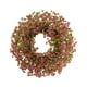thumbnail image 2 of Corona para Puerta de Entrada, Corona de Flores Artificiales, Corona Redonda de Primavera Y Verano, Guirnalda Colgante para Decoración de Ventanas de Rosa roja, 2 of 5