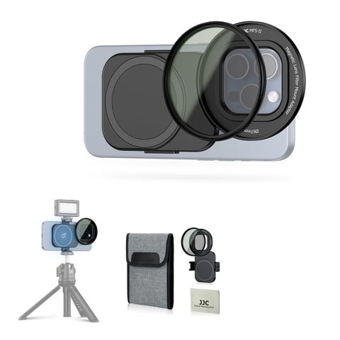 Kit Adaptador De Filtro Cpl Jjc 67Mm Para Iphone 14/15/16 Pro Max