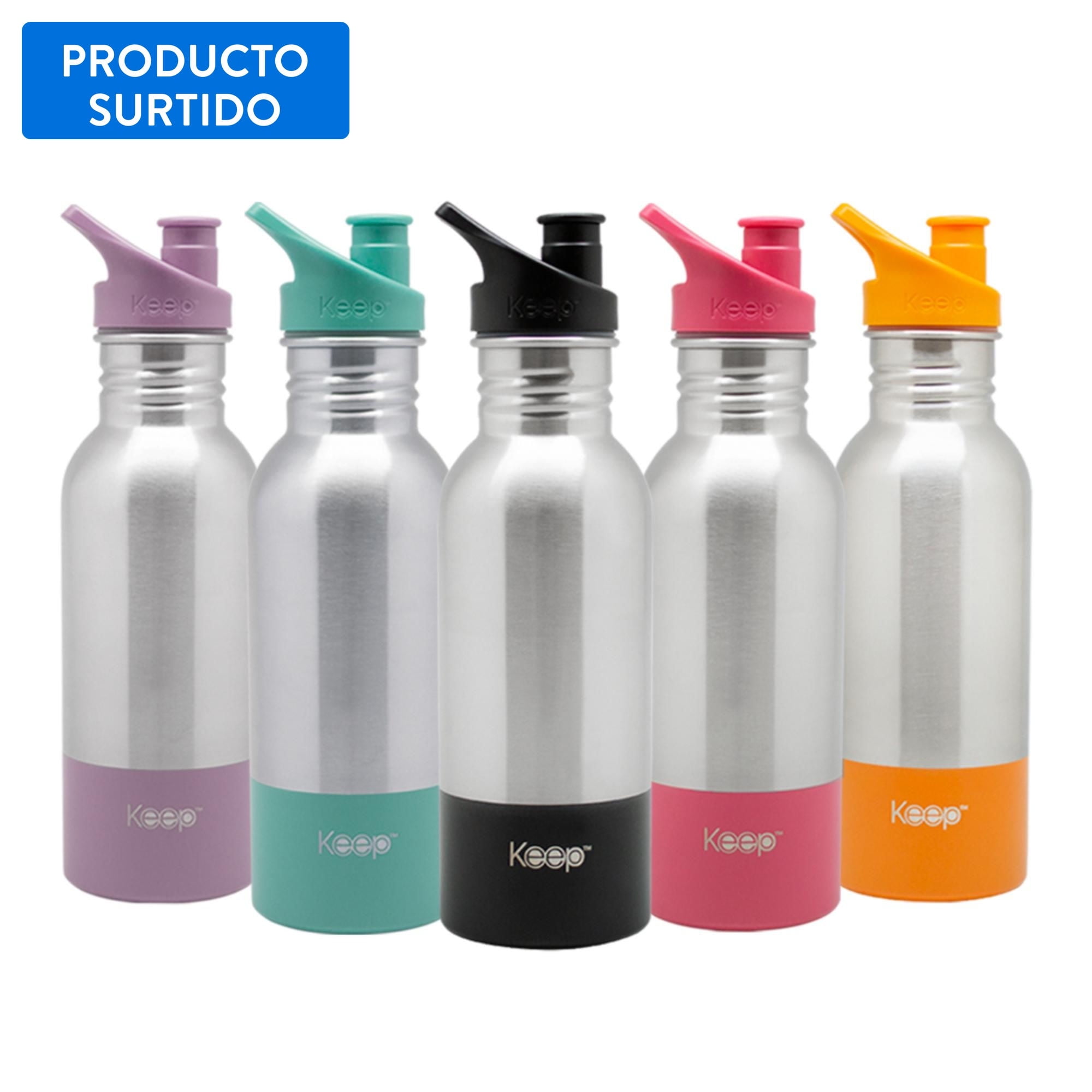 Keep - Botella Metal 600Ml Surtido