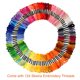 thumbnail image 2 of Hilo de bordar PAXCOO 124 madejas, 100 colores con agujas, 2 of 7