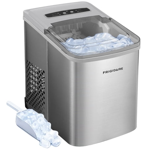 Máquina De Hielo Compacta Portátil Frigidaire 12 Kg/Día Inoxidable