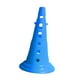 thumbnail image 4 of Cono de entrenamiento deportivo Cono marcador de con orificio Conos de tráfico resistentes al desgaste Conos de fútbol para voleibol, tenis, , Azul, Los 50cm, 4 of 5