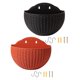 thumbnail image 5 of 2 Uds Maceta De Pared Moderna Maceta De Riego Automático Colgadores De Plantas Naranja Rojo Negro, 5 of 5