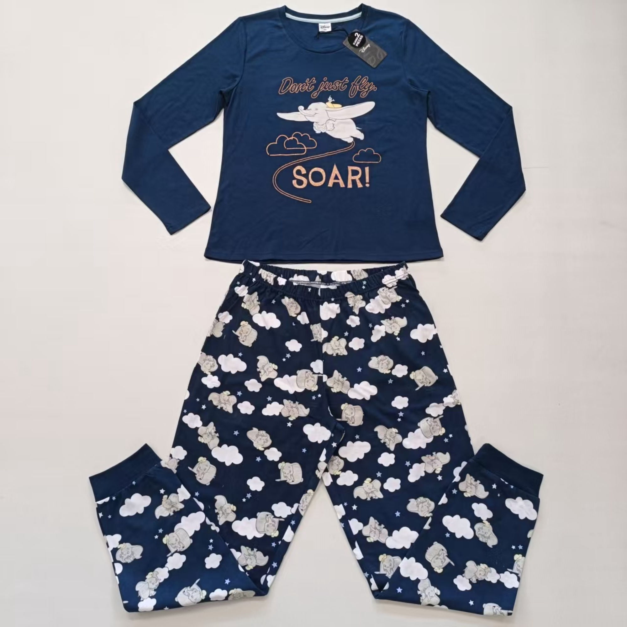 Pijama Mujer Disney Dumbo Azul Talla L