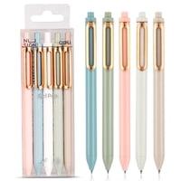 Bolígrafos De Gel Nusign Retráctiles De 0,5 Mm, 5 Unidades Con Tinta Negra