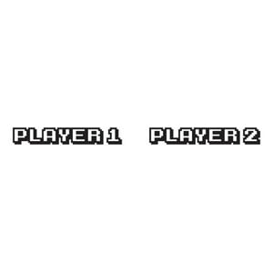 Rienda Libre Graphics - Decomural Player 1 Player 2 Computer Games Ws-43133