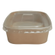 thumbnail image 3 of Bowl kraft cuadrado c/tapa 650cc 50 unidades Transparente, 3 of 3