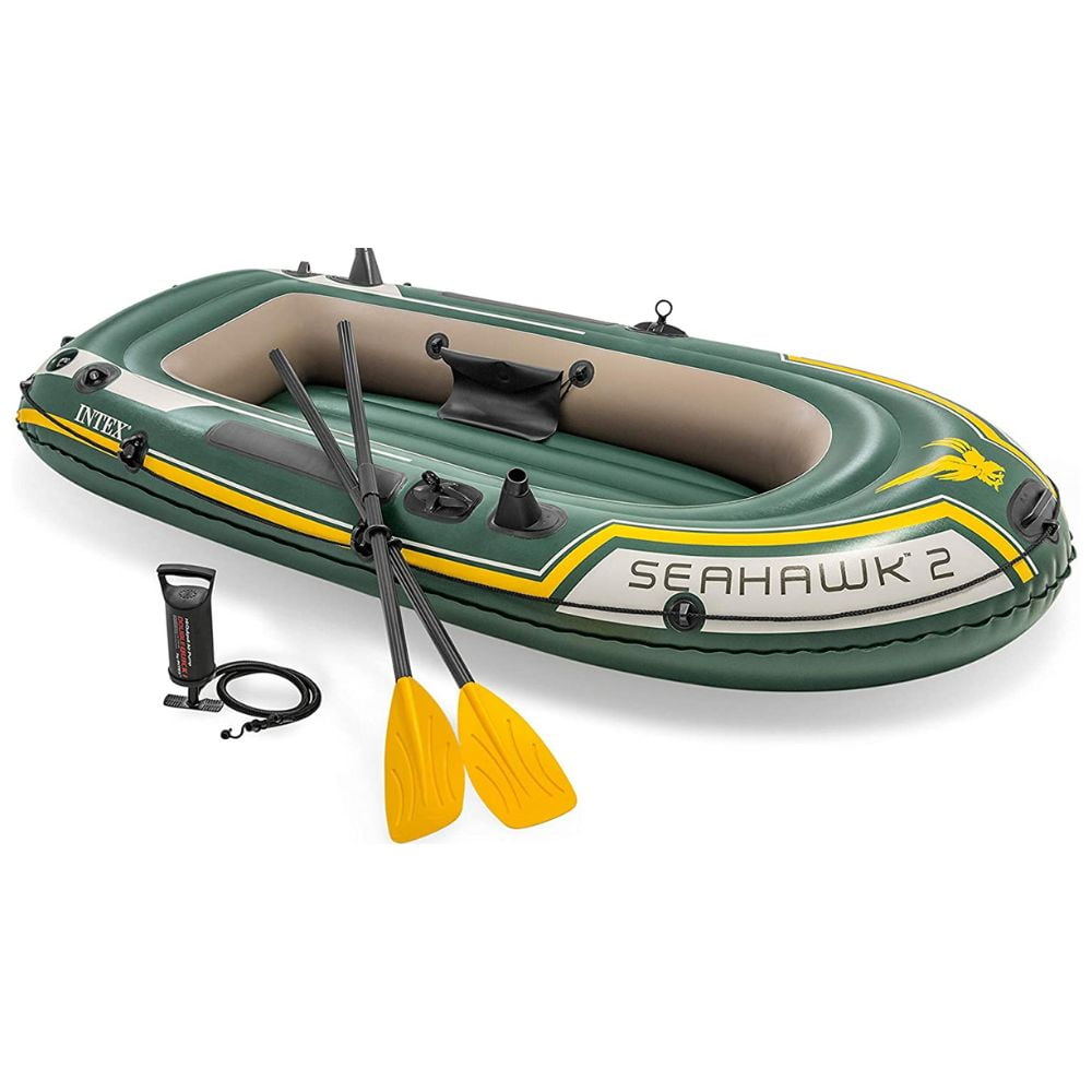Intex - Bote Inflable Seahawk 2 Set Capacidad 240 Kg