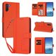 thumbnail image 2 of Funda Cartera Trébol para Samsung Galaxy Note 10 con Ranuras Tarjetas y Carga Inalámbrica Naranja, 2 of 6