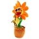 thumbnail image 5 of bailando juguete cantando girasol musical felpa peluche planta juguetes hojas de naranja, 5 of 5